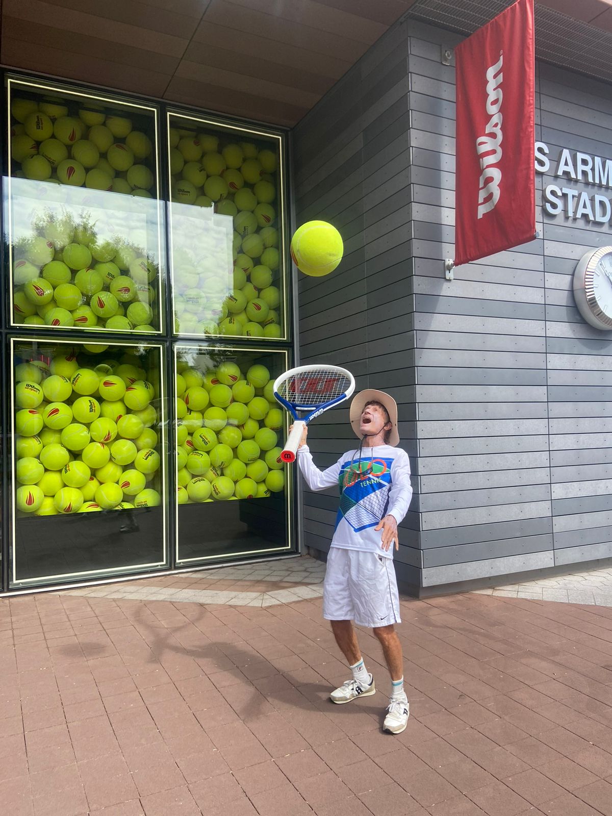 Dr. Marshall Hubsher before the US Open